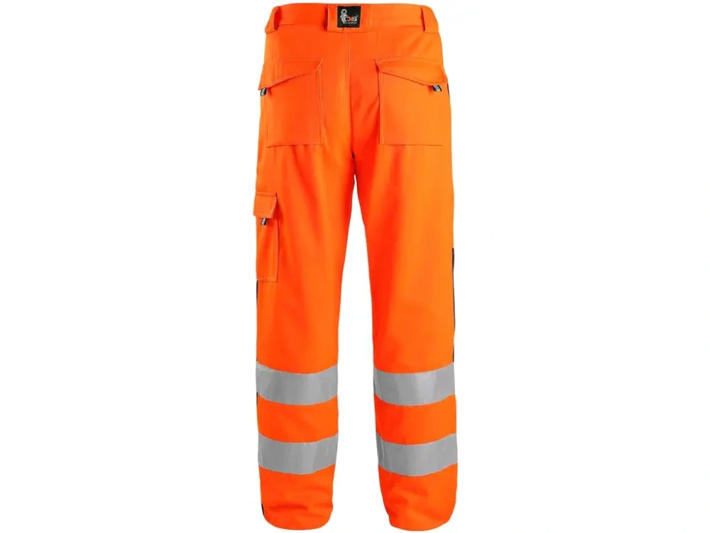 Nohavice CXS NORWICH oranžovo-modré do pása