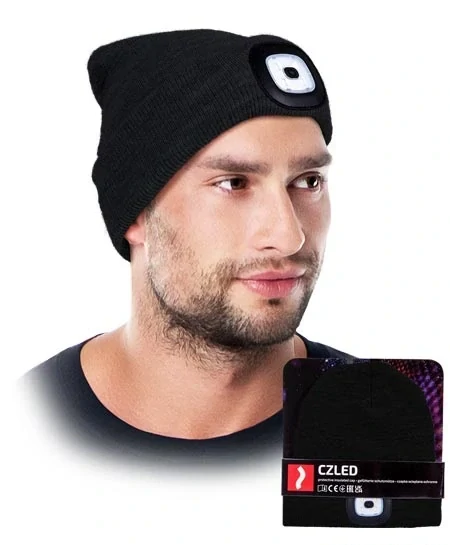 Zimná čiapka s LED svetlom