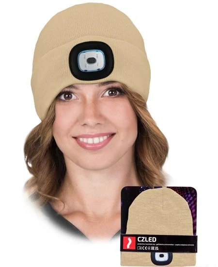 Zimná čiapka s LED svetlom