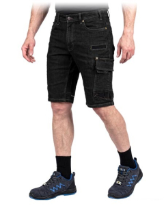 Kraťasy JEANS FLEX BLACK